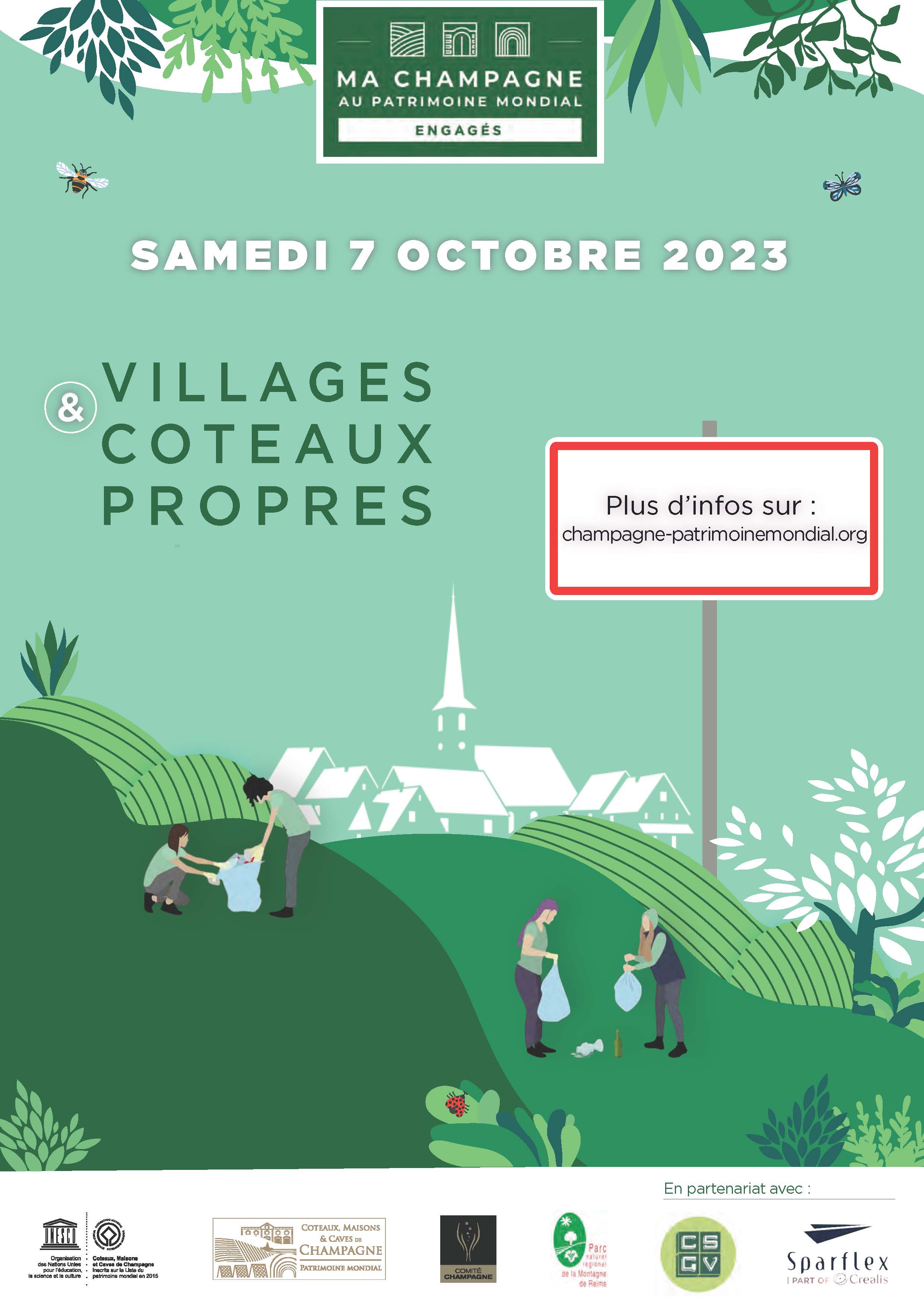 Affiche Villages et Coteaux propres 2023